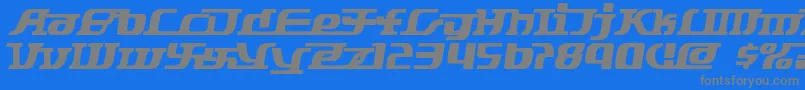 Weitere Informationen zur Starbat-Schriftart Starbat-Schriftart – Graue Schriften auf blauem Hintergrund