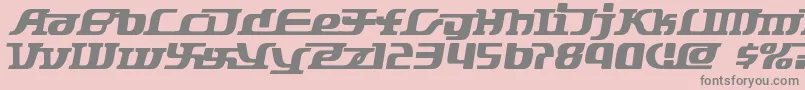 Starbat Font – Gray Fonts on Pink Background