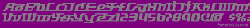 Starbat Font – Gray Fonts on Purple Background