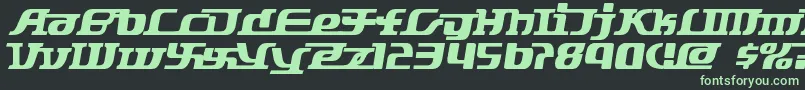 Шрифт Starbat – зелёные шрифты на чёрном фоне
