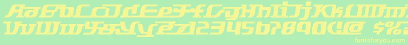 Starbat Font – Yellow Fonts on Green Background