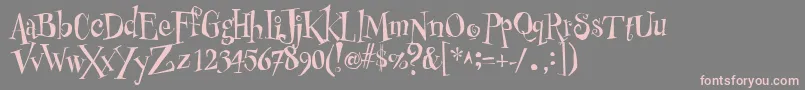 fuente PfbuzzzNormalUnicodes – Fuentes Rosadas Sobre Fondo Gris