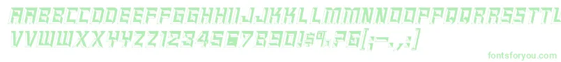 EpitaphItalic Font – Green Fonts on White Background