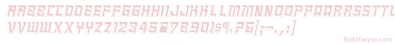 EpitaphItalic Font – Pink Fonts on White Background