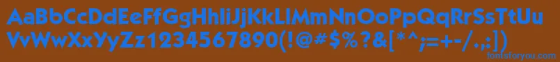 KabelettMediumBold Font – Blue Fonts on Brown Background