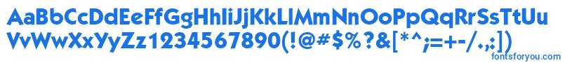 Шрифт KabelettMediumBold – синие шрифты