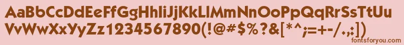 KabelettMediumBold Font – Brown Fonts on Pink Background