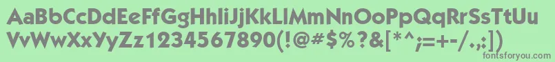 KabelettMediumBold Font – Gray Fonts on Green Background