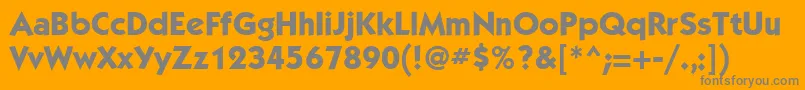 KabelettMediumBold Font – Gray Fonts on Orange Background