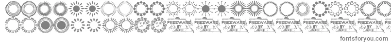 Sundings Font – Gray Fonts on White Background
