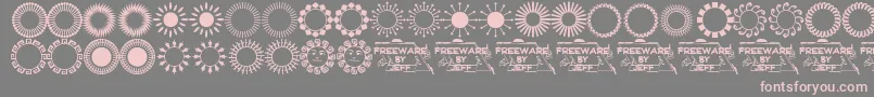 Sundings Font – Pink Fonts on Gray Background