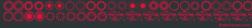 Sundings Font – Red Fonts on Black Background