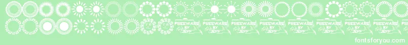 Sundings Font – White Fonts on Green Background
