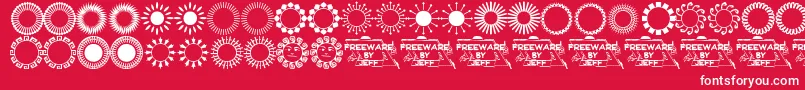 Sundings Font – White Fonts on Red Background