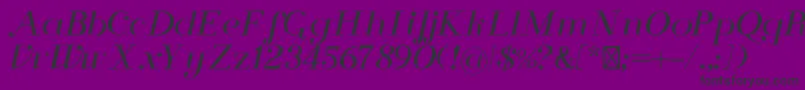 FlorenceRegular Font – Black Fonts on Purple Background