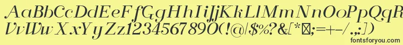 FlorenceRegular Font – Black Fonts on Yellow Background