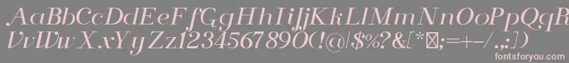 FlorenceRegular Font – Pink Fonts on Gray Background