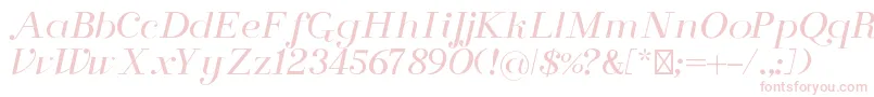 FlorenceRegular Font – Pink Fonts on White Background