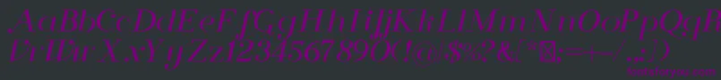 FlorenceRegular Font – Purple Fonts on Black Background