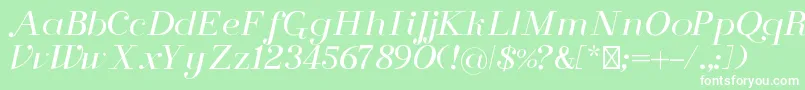 FlorenceRegular Font – White Fonts on Green Background