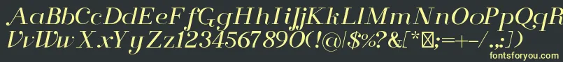 FlorenceRegular Font – Yellow Fonts on Black Background