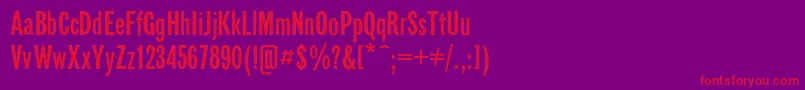 fuente Gazetasansc – Fuentes Rojas Sobre Fondo Morado