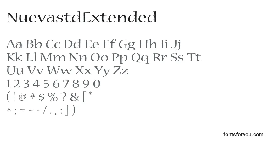 Police NuevastdExtended - Alphabet, Chiffres, Caractères Spéciaux