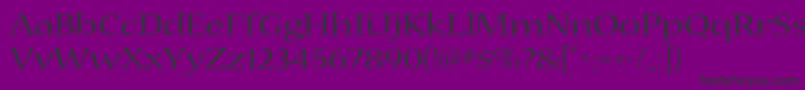 NuevastdExtended Font – Black Fonts on Purple Background