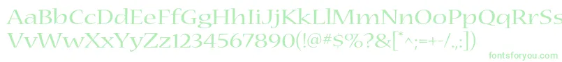 NuevastdExtended Font – Green Fonts on White Background