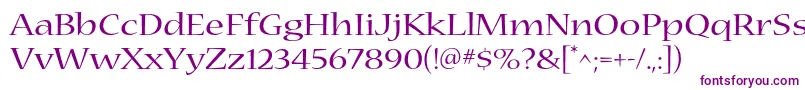 NuevastdExtended Font – Purple Fonts on White Background