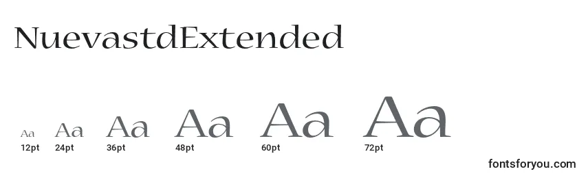NuevastdExtended Font Sizes