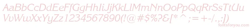 Шрифт EnchantedItalic – розовые шрифты