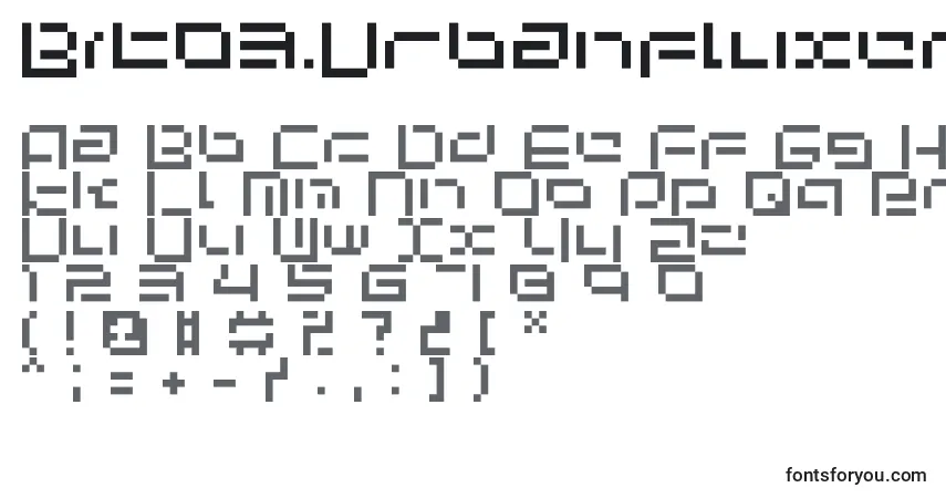 Bit03.Urbanfluxer Font – alphabet, numbers, special characters