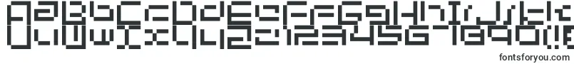 フォントBit03.Urbanfluxer – 白い背景に黒い文字