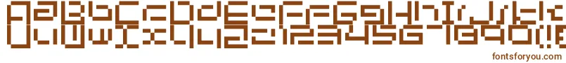 Шрифт Bit03.Urbanfluxer – коричневые шрифты на белом фоне