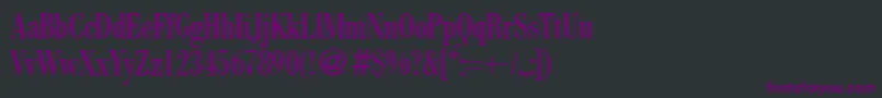 ModernbodonicondRegular Font – Purple Fonts on Black Background