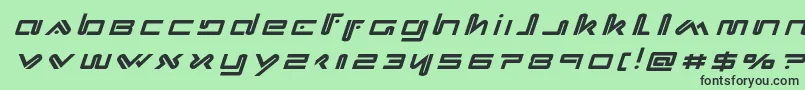 Xephyrtitleital Font – Black Fonts on Green Background