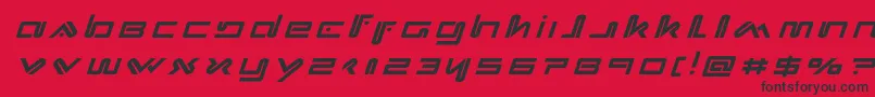 Xephyrtitleital Font – Black Fonts on Red Background