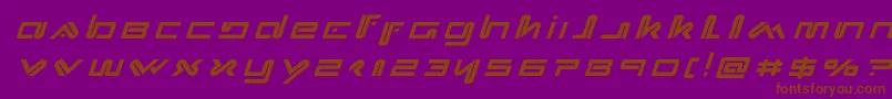 Xephyrtitleital Font – Brown Fonts on Purple Background