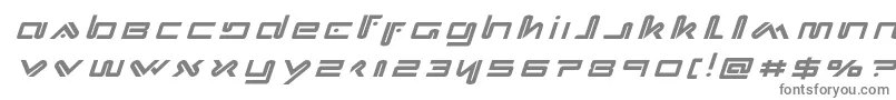 フォントXephyrtitleital – 白い背景に灰色の文字