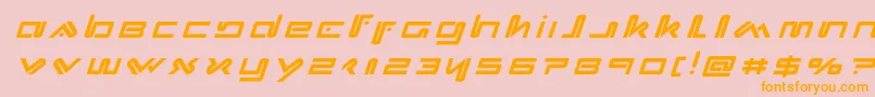 Xephyrtitleital Font – Orange Fonts on Pink Background