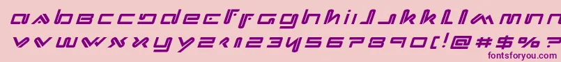 Xephyrtitleital Font – Purple Fonts on Pink Background