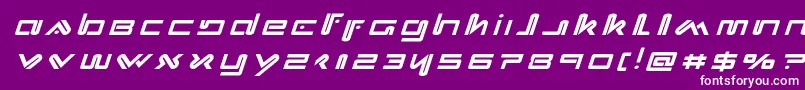 Xephyrtitleital Font – White Fonts on Purple Background