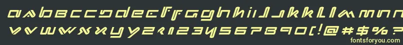 Xephyrtitleital Font – Yellow Fonts on Black Background