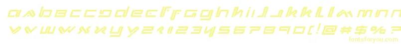 Xephyrtitleital Font – Yellow Fonts on White Background