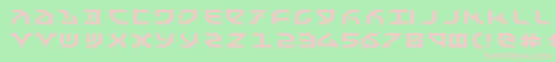Fante Font – Pink Fonts on Green Background