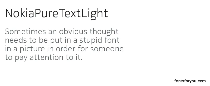 NokiaPureTextLight Font