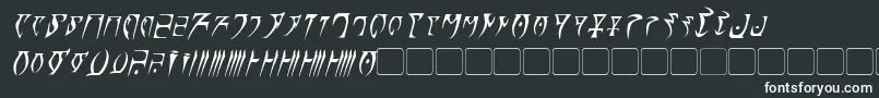 DaedraItalic-fontti – valkoiset fontit