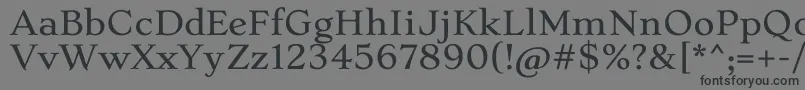 フォントStokeLight – 黒い文字の灰色の背景
