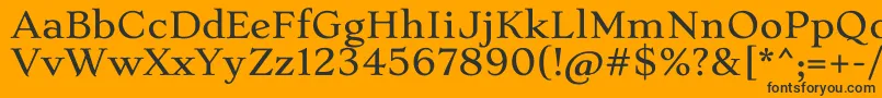 StokeLight Font – Black Fonts on Orange Background